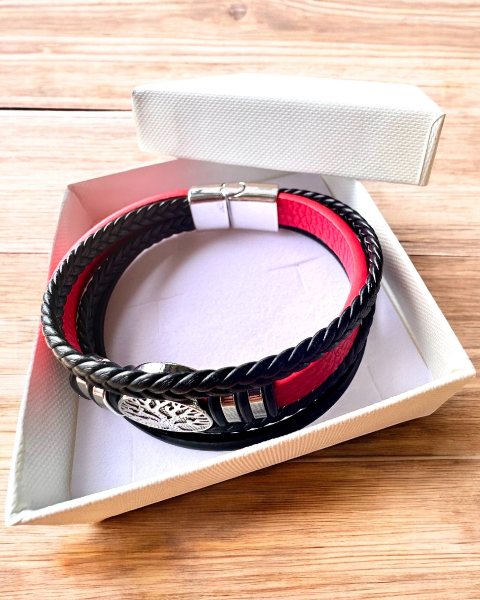 Armband "Levensboom" met personalisatiemogelijkheid als cadeau, 3 kleurvarianten