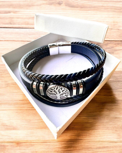 Armband "Levensboom" met personalisatiemogelijkheid als cadeau, 3 kleurvarianten