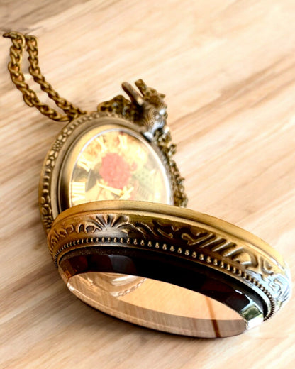 Zakhorloge "Vintage Charm" personalisatie met gravure als cadeau