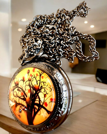 Zakhorloge "Levensboom" met Gravure Mogelijkheid als Cadeau