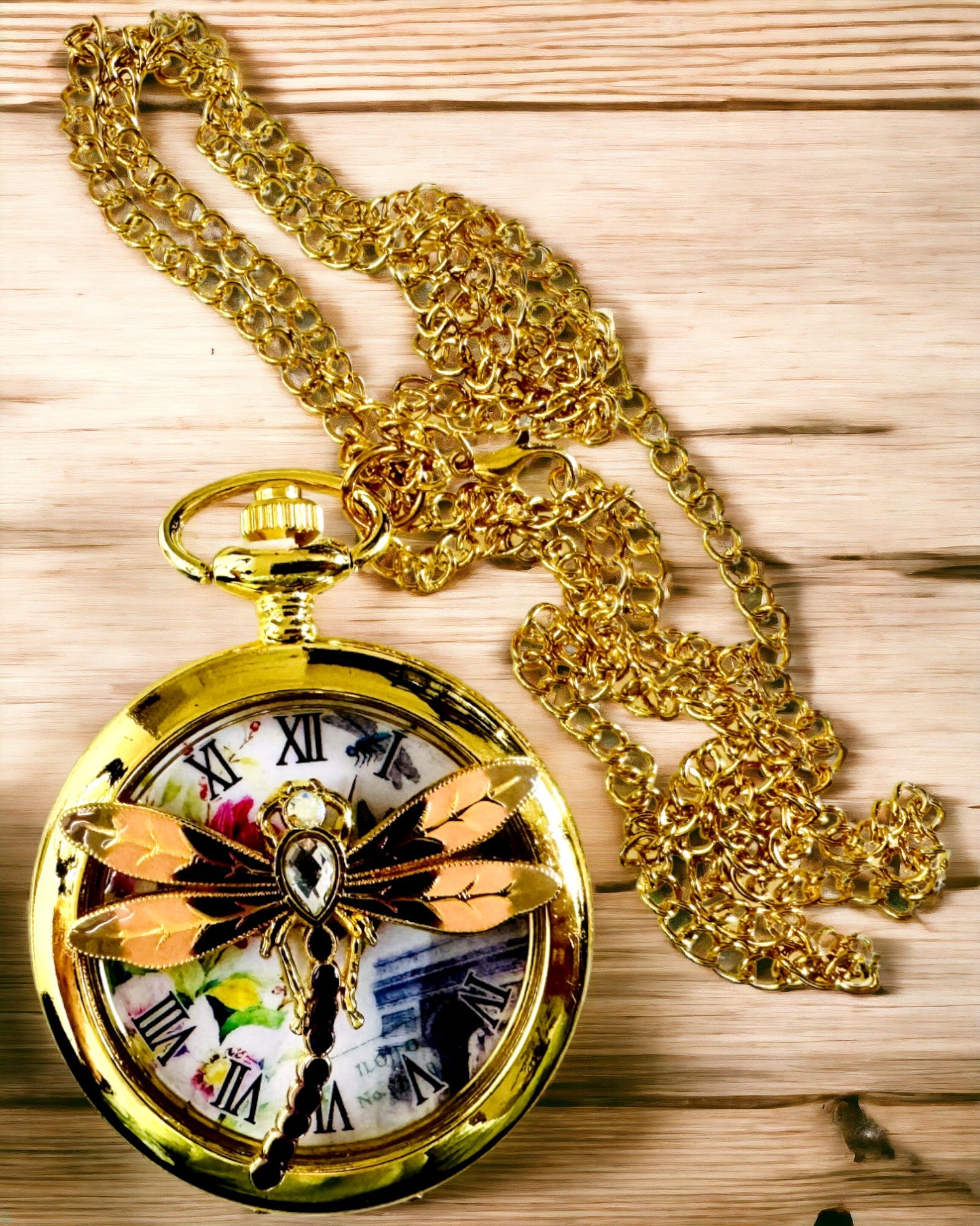 Klassieke Vintage Pocket Watch met Doorzichtige Deksel