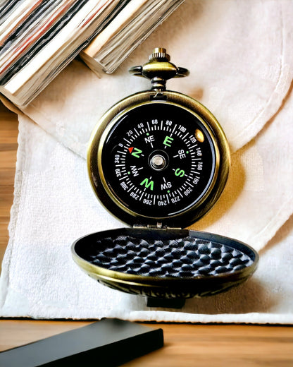 Zakcompass Retro met New York-thema – Multifunctionele, Elegante Compass met Beeld van het Vrijheidsbeeld