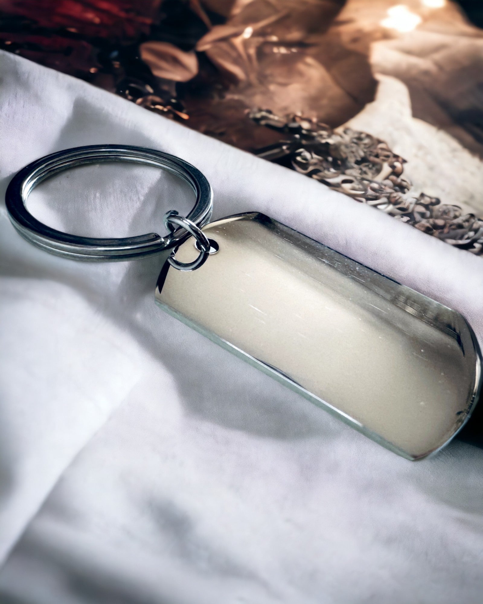 Militaire ID Sleutelhanger "Dog Tag" van RVS – Gepersonaliseerde Gravure