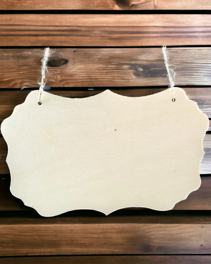 Houten Decoratieve Hanger met Personalisatiemogelijkheden – Veel Vormen