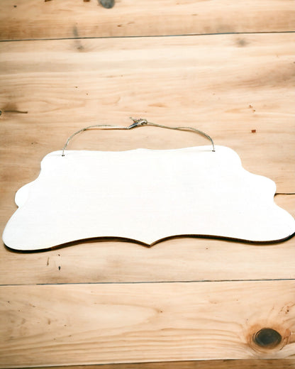 Houten Decoratieve Hanger met Personalisatiemogelijkheden – Veel Vormen