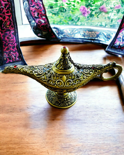 Magische Aladdin Lamp met Graveermogelijkheid - Variant Gesneden Goud