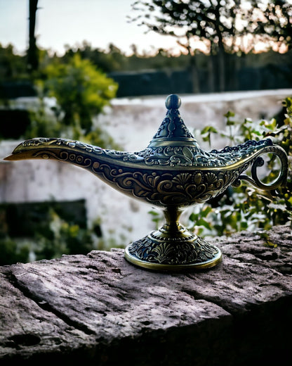 Magische Aladdin Lamp met Graveermogelijkheid - Variant Gesneden Goud