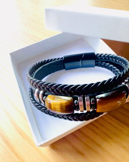 Armband "Tiger Oog" met personalisatiemogelijkheden als cadeau