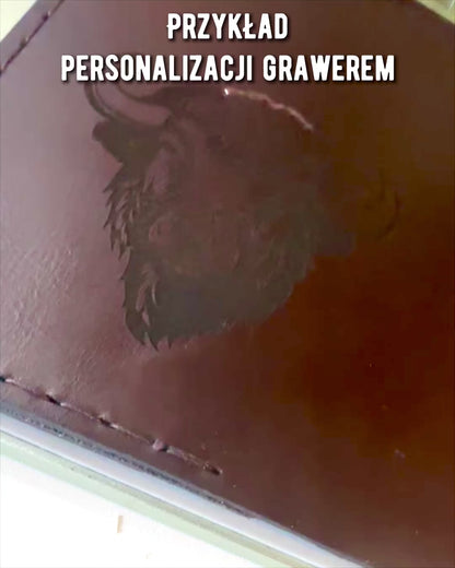 Etui "Reiziger" - Leren verpakking voor paspoort, personalisatie met gravure - 2 kleurvarianten