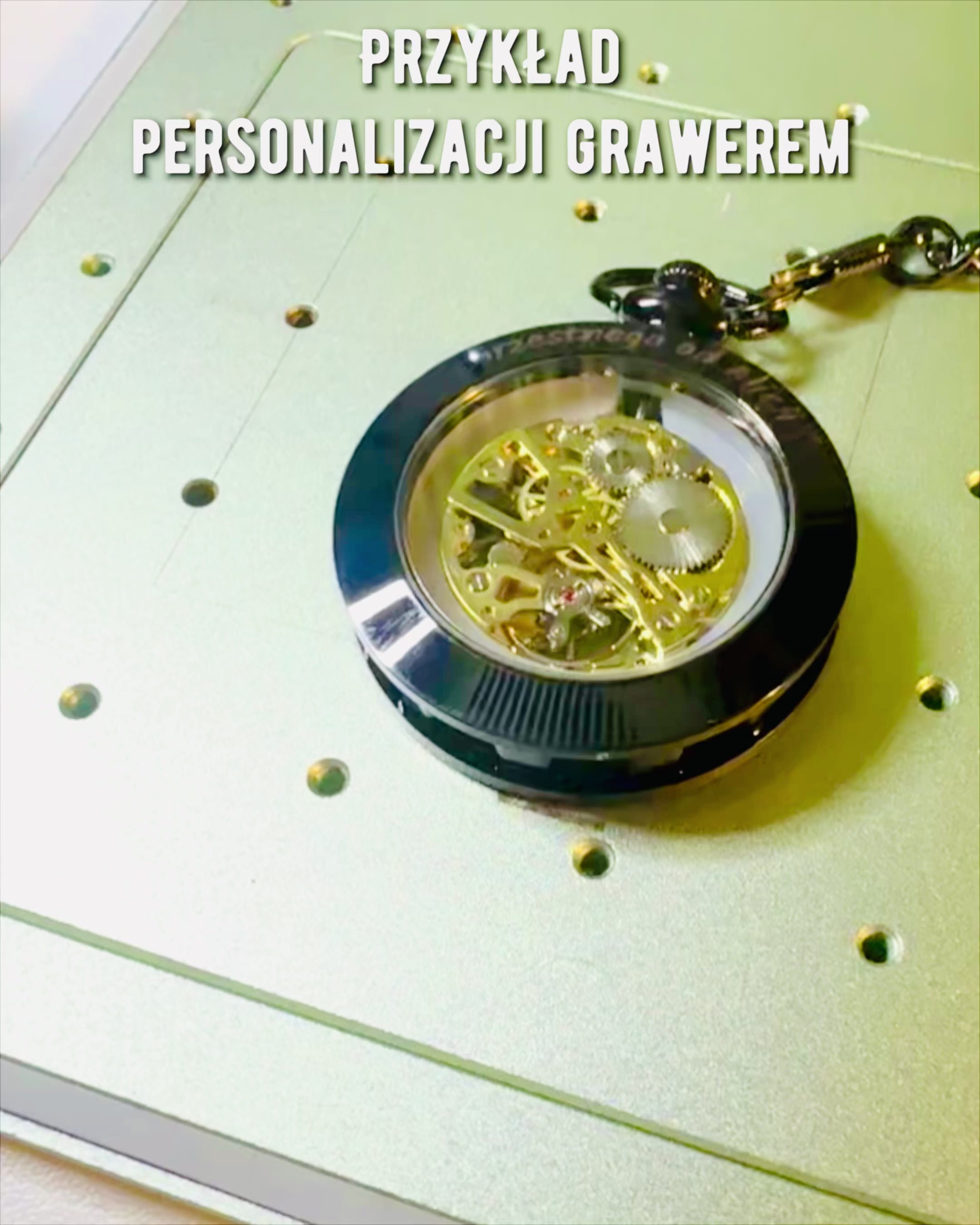 Mechanische Retro Pocket Watch, Waterdicht, Halfautomatisch - kleur Zwart - Perfect als Cadeau, gravure