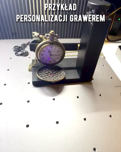 Zakhorloge "Lokomotywa Czasu" met gravure, als cadeau, treinmotief